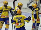 Hokejisté Zlína slaví vyrovnání v pátém tvrtfinále play off hokejové extraligy
