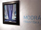 Tvar modré Frantika Kupky je vystaven v ostravské Galerii výtvarného umní.