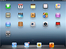 Domovská obrazovka nového iPadu s do detailu propracovanými ikonkami