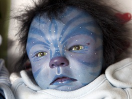 Reborn miminko inspirované filmem Avatar. 