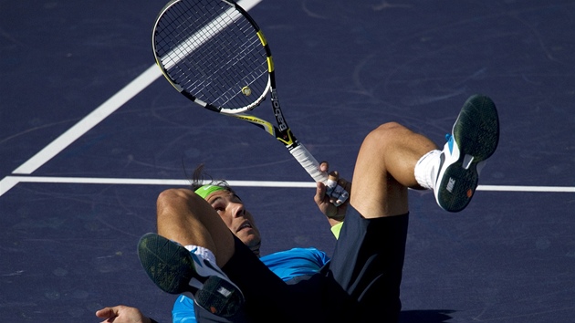 Rafael Nadal si s Alexandrem Dolgopolovem snadno poradil. Vyhrál 6:2, 6:3.