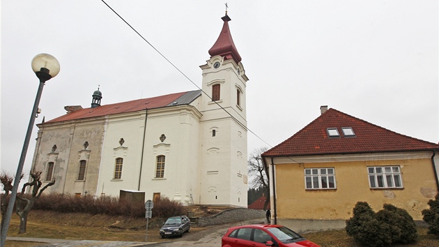 Kostel v Nové Cerekvi na Pelhřimovsku.
