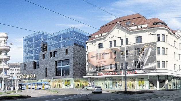 Proluku po zbouraném Německém domě na náměstí Dr. Edvarda Beneše v centru Ostravy chtěl developer zastavět novým obchodním centrem a propojit ho s Módním domem Ostravica. Ale už nechce.