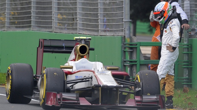Lewis Hamilton s vozem McLaren