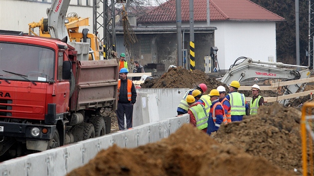 Modernizace eskobudjovického vlakového nádraí je v plném proudu. Stavbai...