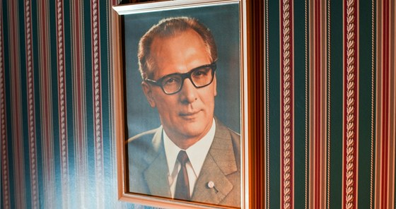 Nkdejí komunistický vdce NDR Erich Honecker
