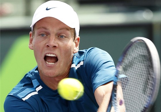 Tomá Berdych byl v duelu s Dimitrovem jasným favoritem, ale po tech setech