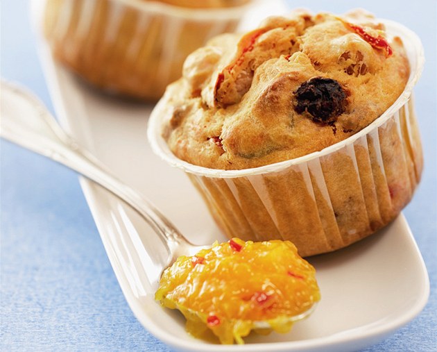Muffin s ku�ecím masem a curry