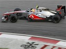 KRÁL KVALIFIKACE. Pilot stáje McLaren Lewis Hamilton ovládl kvalifikaci na