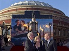 Reisér James Cameron, Kate Winsletová a Billy Zane na svtové premiée filmu