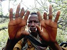 Snímek váleného fotografa Jonathana Alpeyrie z Ogadenu (ást Somálska), íjen