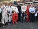 Jezdci F1 uctili památku tragicky zesnulého Simoncelliho ji pi loské Velké