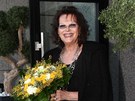Claudia Cardinalová po píletu do Prahy
