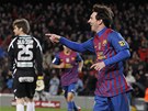Lionel Messi se raduje ze vstelené branky.