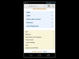 Amazon mobiln verze