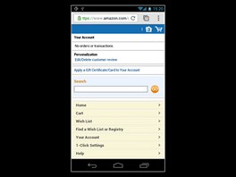 Amazon mobiln verze