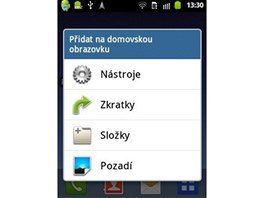 Samsung Galaxy Y (obrazovky systmu)