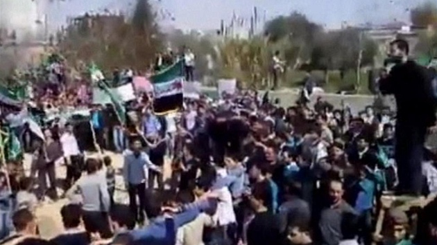 Demonstrace v Sýrii 