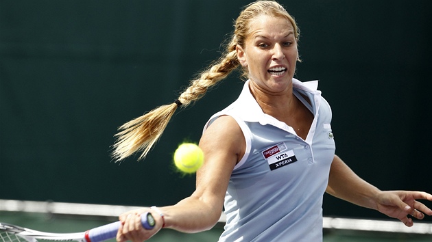 TREFÍ SE? Slovenská tenistka Dominika Cibulková bojuje v turnaji na floridských