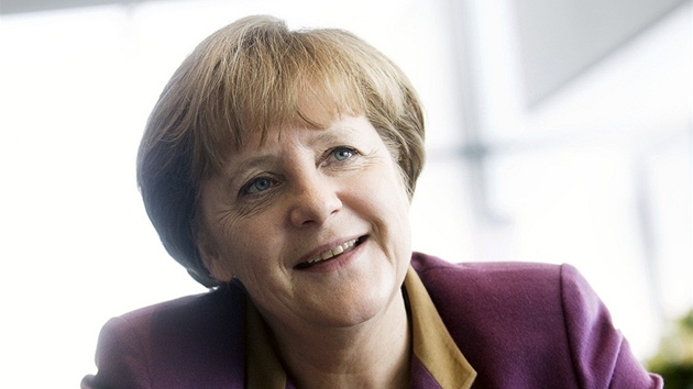 Kanclka Angela Merkelov pi exkluzivnm rozhovoru pro LN.