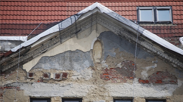 Žalostný  stav módního domu Ostravica-Textilia v centru Ostravy.