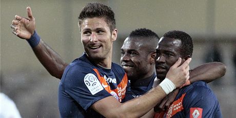 DALÍ VÍTZSTVÍ. Fotbalisté Montpellier oslavují výhru nad Sochaux.
