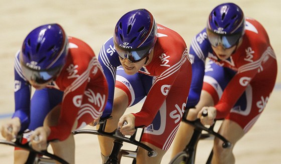 Britské cyklistky Danielle Kingová, Laura Trottová a Joanna Rowsellová vyhrály