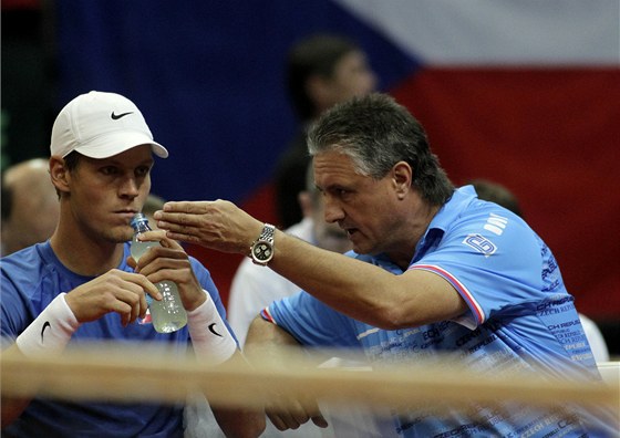 Jaroslav Navrátil (vpravo) a Tomá Berdych