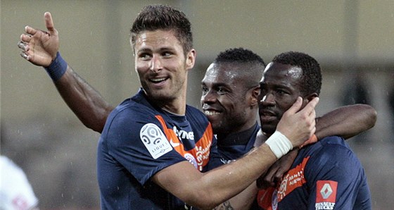 DALÍ VÍTZSTVÍ. Fotbalisté Montpellier oslavují výhru nad Sochaux.