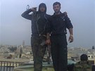 Syrtí vojáci pózují na svých pozorovatelských postech  (27. bezna 2012)