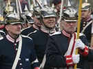 Historické jednotky pedvedly v josefovské pevnosti ukázku bitvy z roku 1864,...