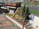 Zaala demolice Domu kultury Inwest v Plzni. (4. 4. 2012)