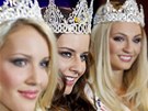 eská Miss World Linda Bartoová (vlevo), eská Miss 2012 Tereza Chlebovská...