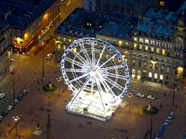 Skotsko, Glasgow, letecký pohled na George Square