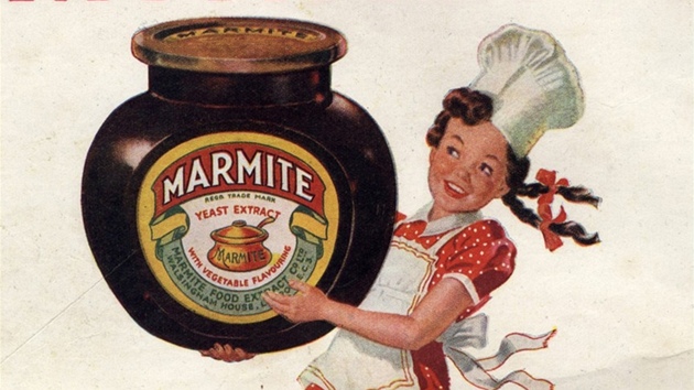 Reklamní plakát z roku 1946 na novozélandskou pomazánku Marmite
