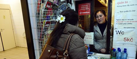 Trnice SAPA v Praze, kterou provozuje vietnamsk komunita. Kad plocha je pro...