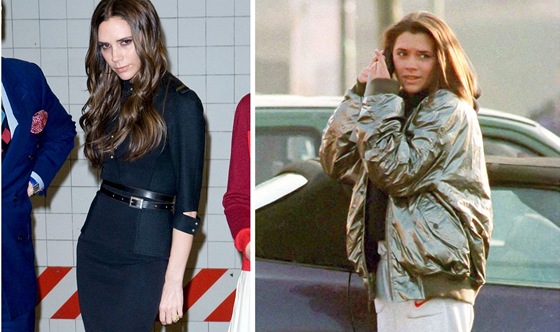 Victoria dnes a v roce 1997, kdy se o módu píli nezajímala. Ve vytahaných