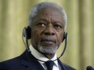 Zvlátní vyslanec OSN a Ligy arabských stát Kofi Annan bhem jednání v Damaku
