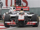 Lewis Hamilton z McLarenu pi Velké cen íny.