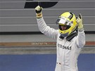 PREMIÉROVÉ VÍTZSTVÍ. Nmecký pilot Nico Rosberg ovládl svou první Grand Prix