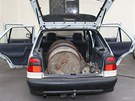 Osobní vozidlo Škoda Felicia Combi s kradeným sudem plným hliníku zastavili...