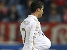 MÍ JE MJ Cristiano Ronaldo z Realu si po zápase na Atlétiku Madrid pod dresem