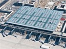 Výstavba terminálu nového berlínského letište Willyho Brandta