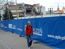 Demolice Domu kultury Inwest v Plzni 17. 4. 2012.   
