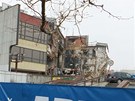 Demolice Domu kultury Inwest v Plzni 15. 4. 2012.   