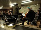 Koncert v praském metru