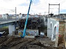 Oprava elezniního koridoru v Plzni, výmna mostu pes Radbuzu, 