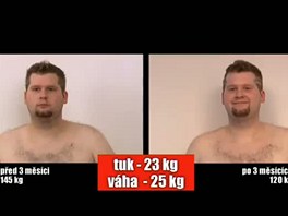 Marek zhubl za ti msce 25 kilogram. 