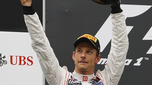 DRUH MSTO BERU. Jenson Button po Velk cen ny.