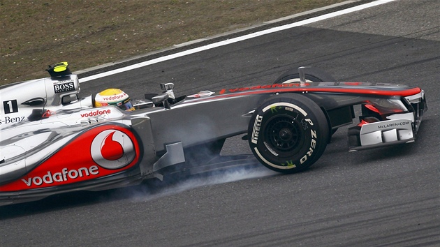 Brit Lewis Hamilton ve Velké cen íny formule 1